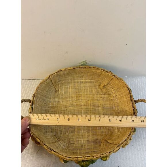 3 Wicker natural bowl nesting baskets 3D vegetables - Picture 5 of 10